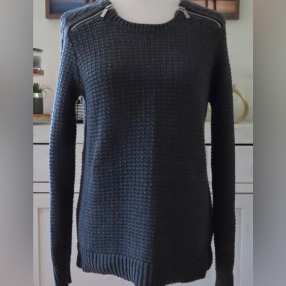 Michael Kors gray chunky knit sweater size S - Picture 14 of 15